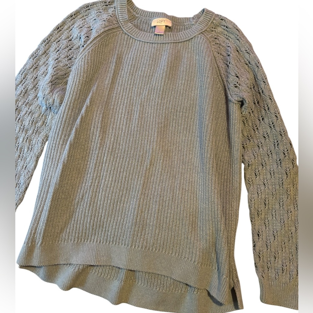 LOFT Soft Blue Knit Top